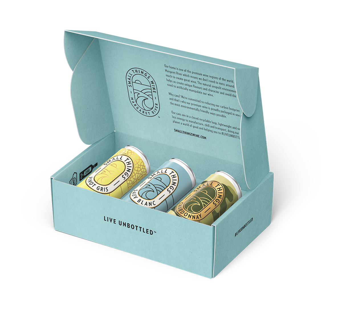Small Things Wine Gift Set (White)