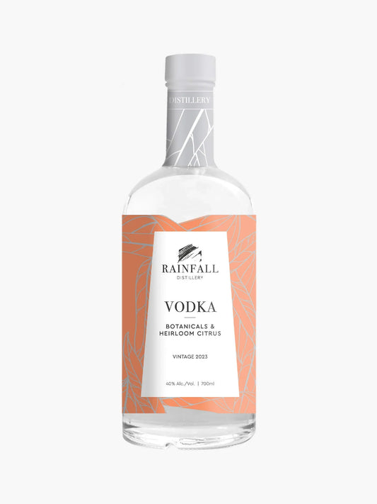 Rainfall Distillery Vodka infused with Botanicals & Heirloom Citrus